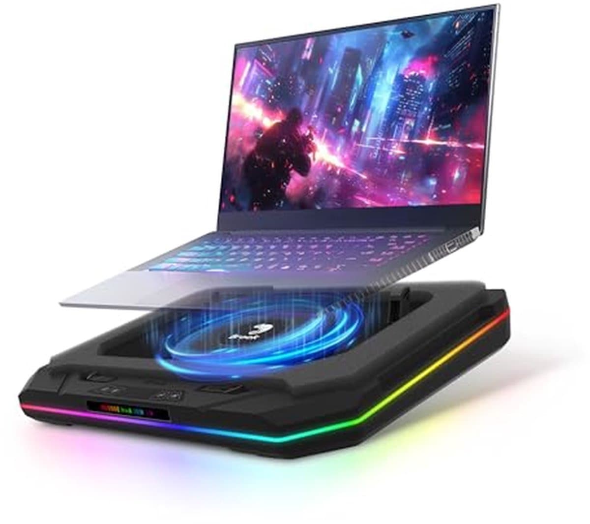 Laptop Koeler - Koelstation - Prestaties Verbeteren - Instelbare Hoogte - Tot 19 Inch - Zwart