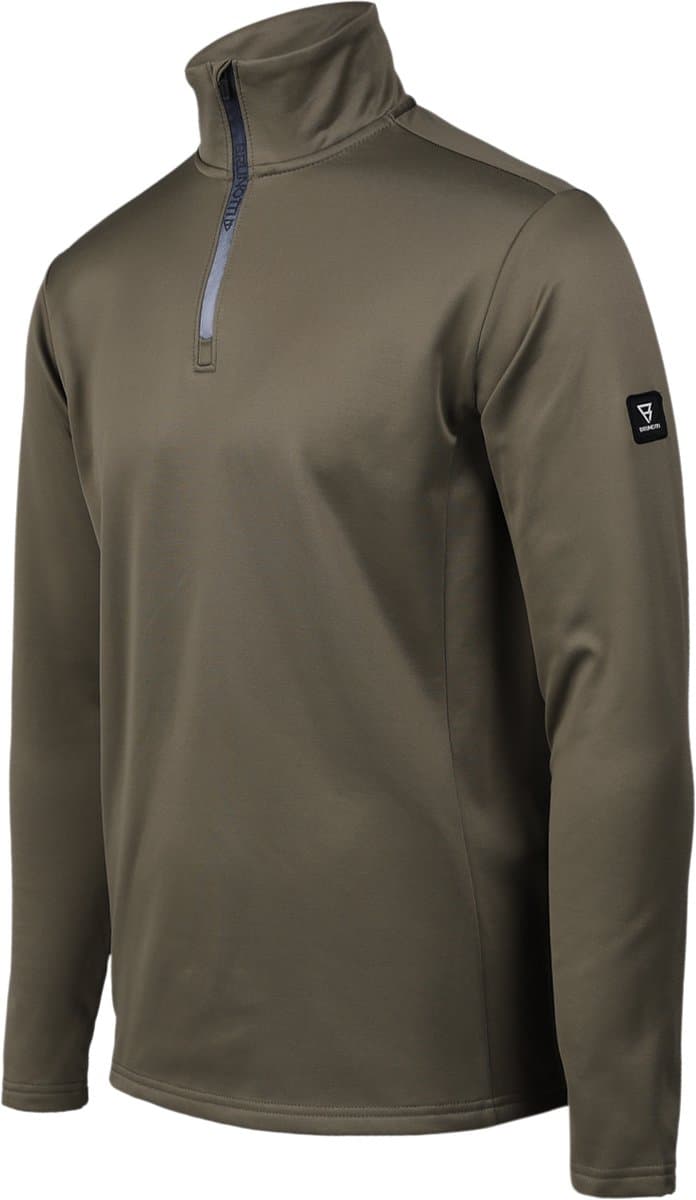 Brunotti - Heros Snow Fleece Heren - Dusky Green - Fleece Vest - Wintersport Kleding - Tricot Fleece - XL