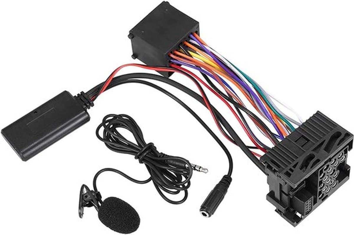 5-12V ABS-kunststof 5.0 Bluetooth-audio-AUX-adapter met microfoon voor BMVV 3-serie E46 2002-2006, draadloze Bluetooth-AUX-adapter voor autoradio