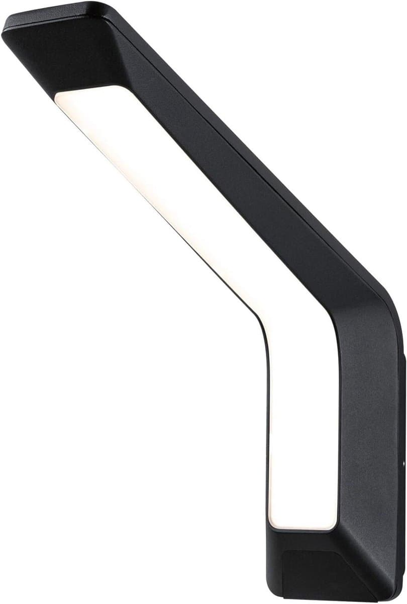 LED Buitenlamp - Wandarmatuur Sensor - Veilige Entree - Bewegingsmelder Schemersensor - 90x328 mm - Antraciet