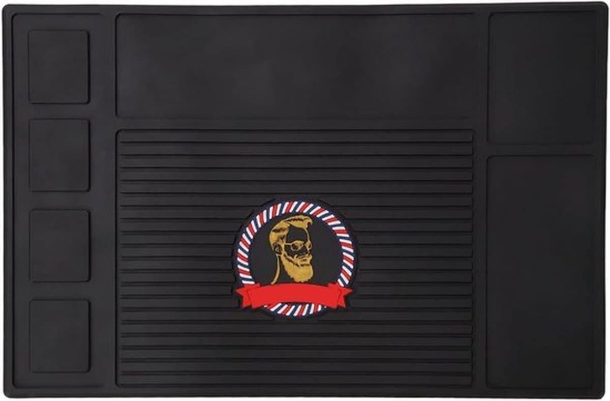Kappersmat - gereedschapsmat - antislip - siliconen - waterdicht - hittebestendig - adsorptiestation - styling - geschikt voor kapsalon - clipper-tablet-organizer