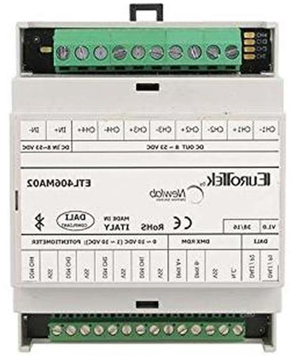 LED Dimmer Controller - PWM Controller - Verlichting Instellen - 4 Kanalen RGB+W - DIN-railmontage - Wit