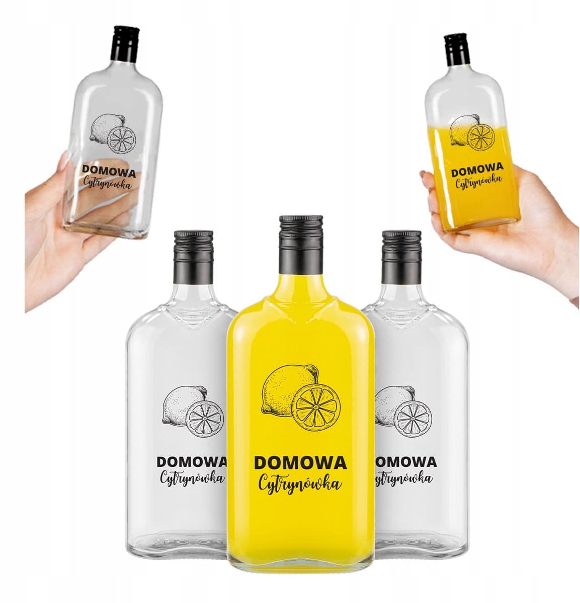 Bimberek KLASYK - Glazen Fles - 500ml - Domowa Cytrynówka