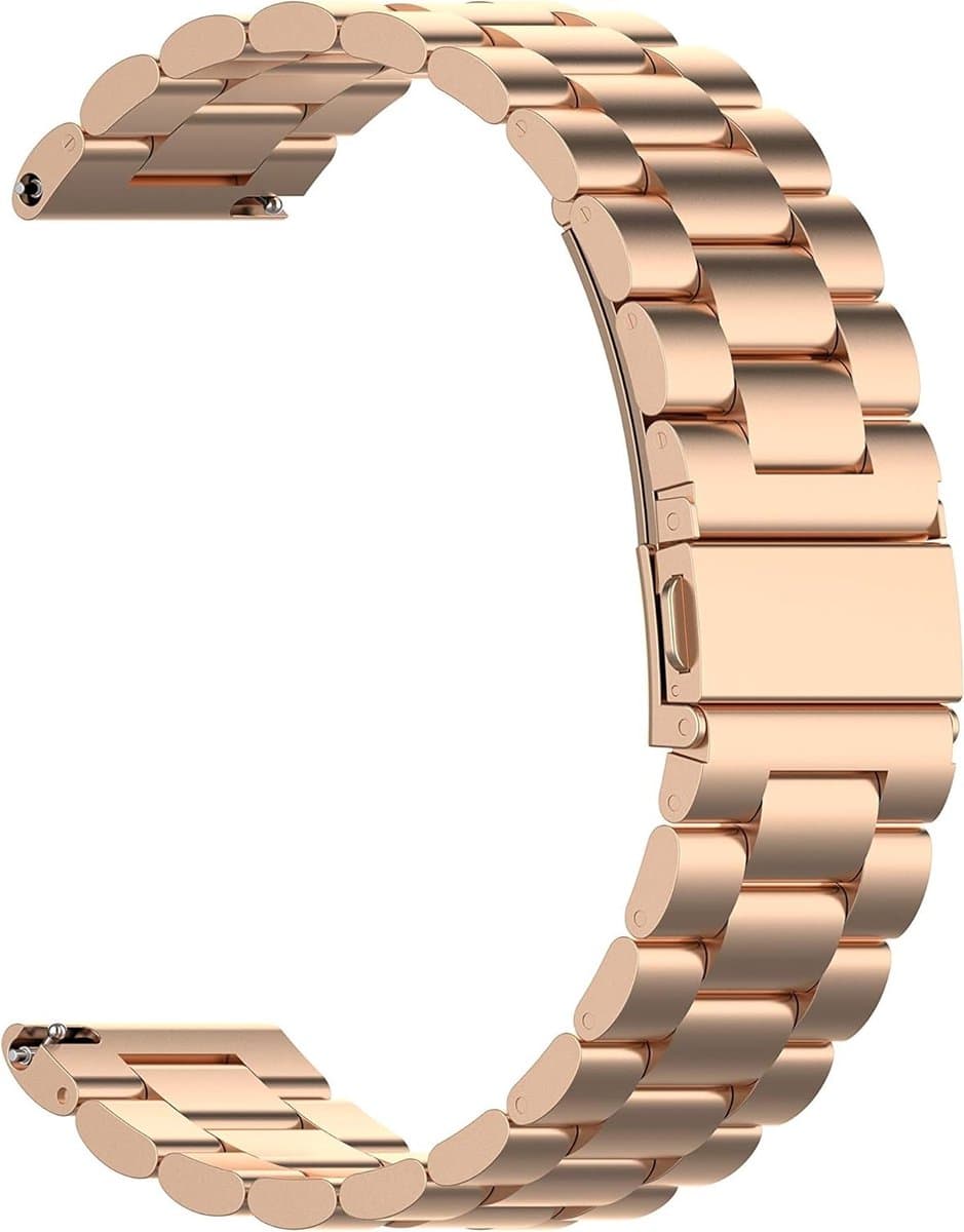 18mm Smartwatch Band van Metaal voor Mannen en Vrouwen, Geschikt voor Diverse Merken zoals Withings, Fossil en Garmin, Duurzaam en Stijlvol Ontwerp
