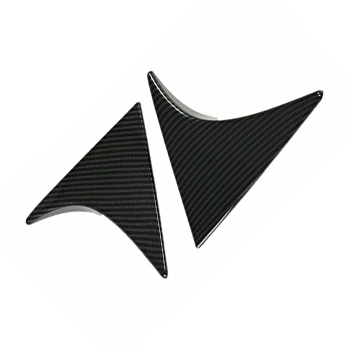 Allecto - Baceyong 2x Achterruit Spoilers Wing Covers voor Hyundai Tucson 2015-2020 - ABS Carbon Fiber