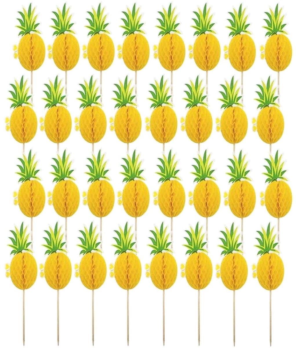 Store_8 - 3D ananas Cocktail Sticks - Bamboe Houten Cocktail Stick - 100 Pack - Perfect voor Feestjes - Fruit Spies - Geschikt voor Cocktails en De...