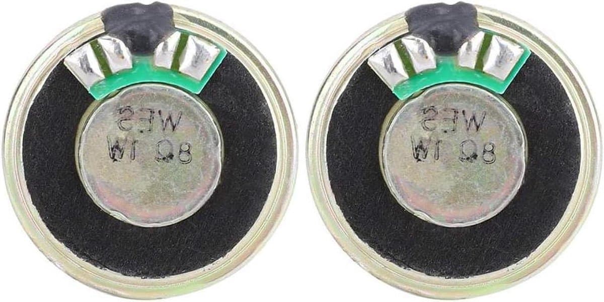 Magneet Hoorn Luidspreker - Audio Component - Geluid Versterken - Metalen Omhulsel - 28mm Diameter - Zilver