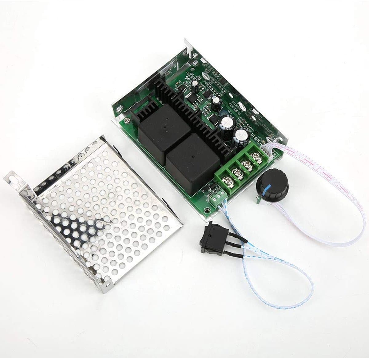 aladdien - Motor Speed Controller - DC Motorsnelheidsregelaar - Eenvoudig in gebruik - Hoog vermogen - Omkeren Richting - Geschikt voor 10V tot 50V ..