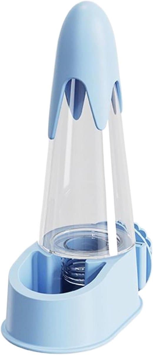 Waterdispenser Vogels - Automatische Drinkbak - Constante Hydratatie - Veilig ABS Materiaal - 17 cm Hoog - Blauw