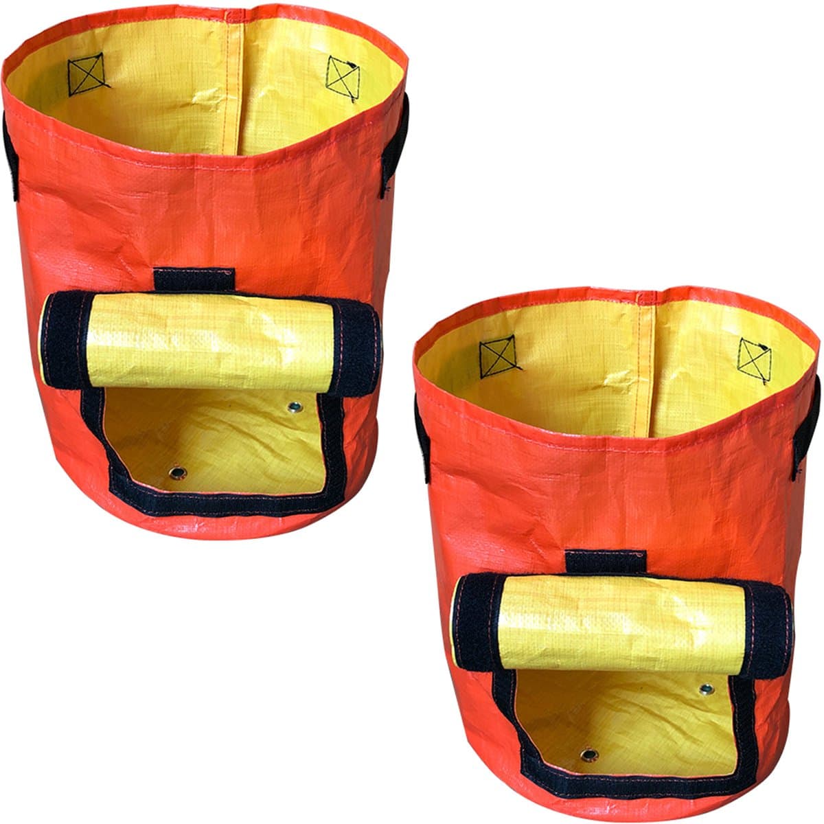 NAXSIR Plantenzakken - 2-Delige Set - Tuinbladopvangzak - 35x45 cm - 10 gallons - Ademend Materiaal - Opvouwbaar