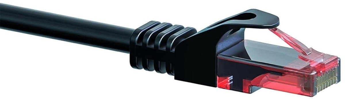 Netwerkkabel CAT6 - Ethernetkabel UTP - Snelle dataoverdracht - 100% koper geleiders - 1.5 meter - Zwart