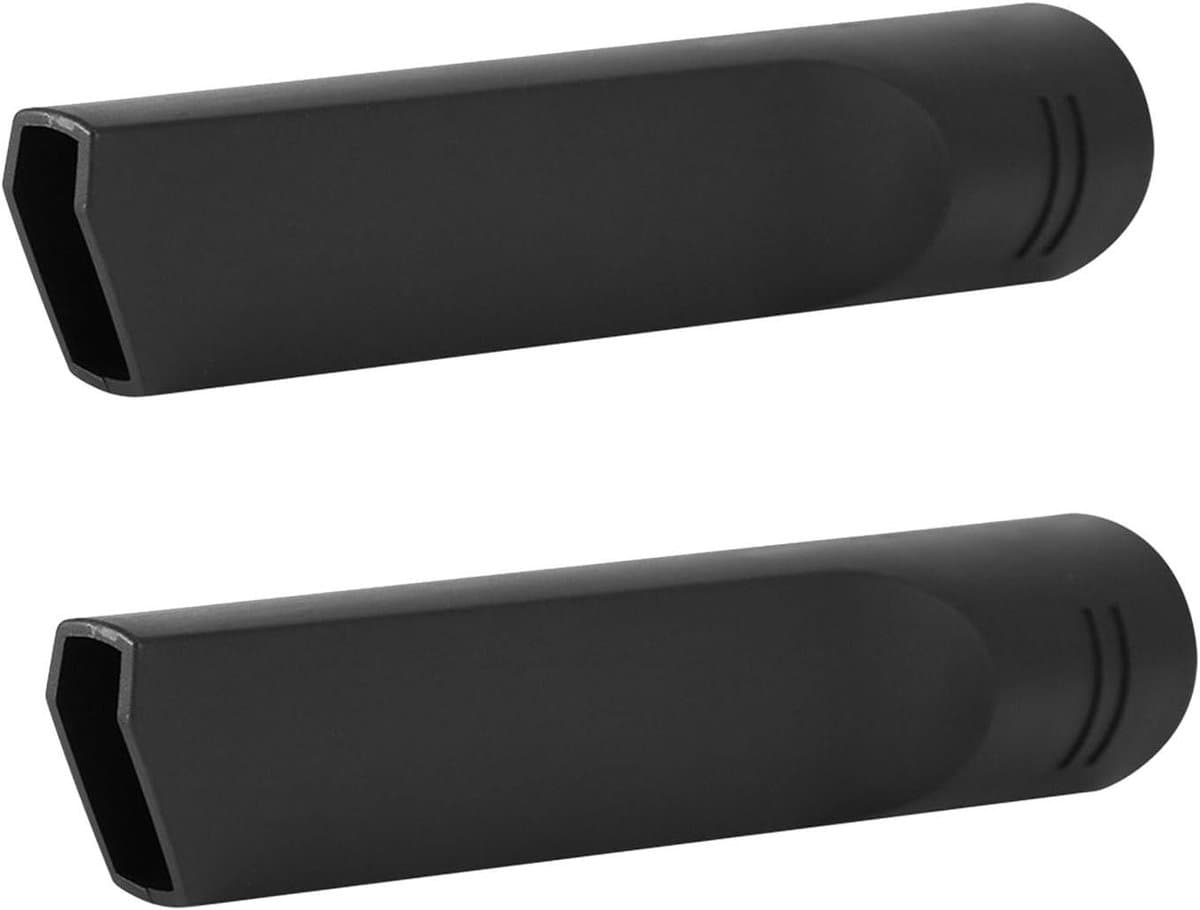 Stofzuiger Spleetmondstuk - Plat Mondstuk - Krappe Ruimtes Reinigen - Universele Compatibiliteit - 2 Stuks 21 cm - Zwart
