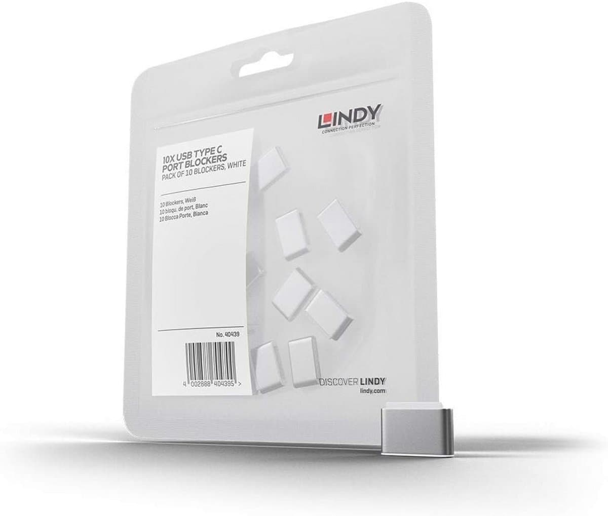 USB Type-C Poortbeveiliging voor Desktop en Laptop - Wit Slotjes