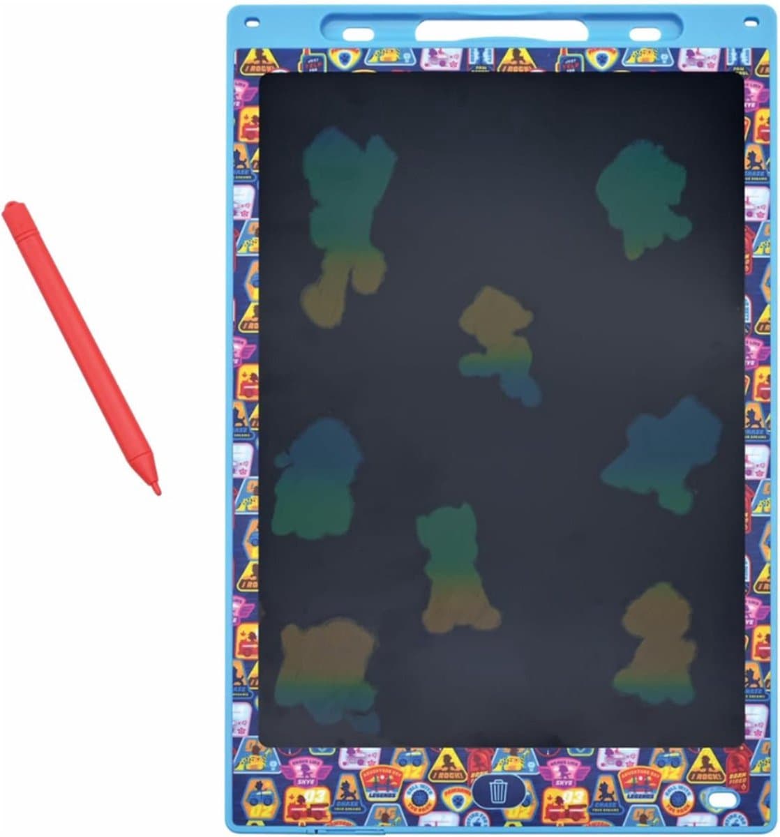 Paw Patrol 11’’ meerkleurige leer- en teken-E-ink-tablet met sjablonen