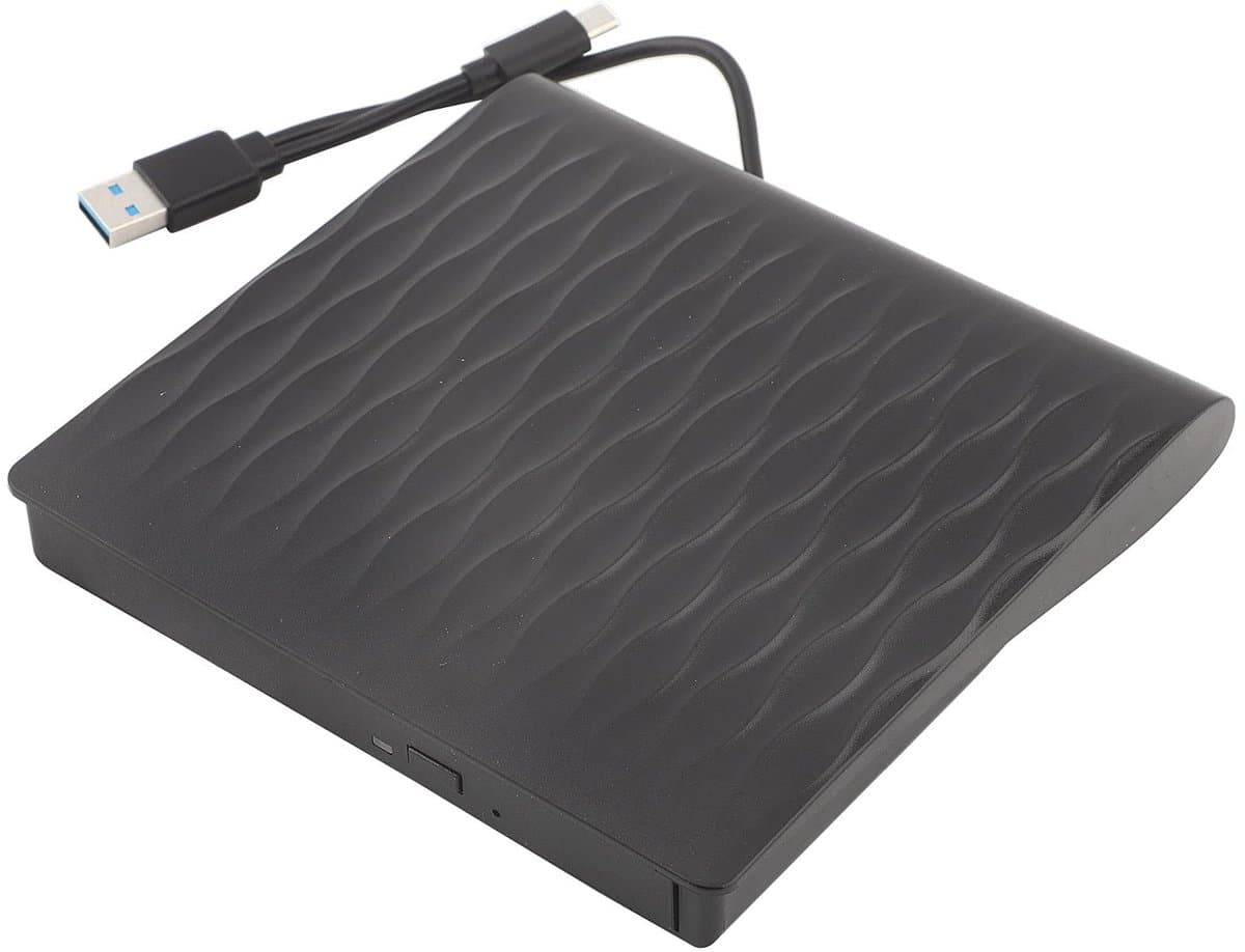 aladdien - Extern Cd-dvd-station - USB 3.0 - Draagbaar en compact - Geschikt voor laptop en desktop - Cd-rom-brander - Perfect voor elk besturingssy..