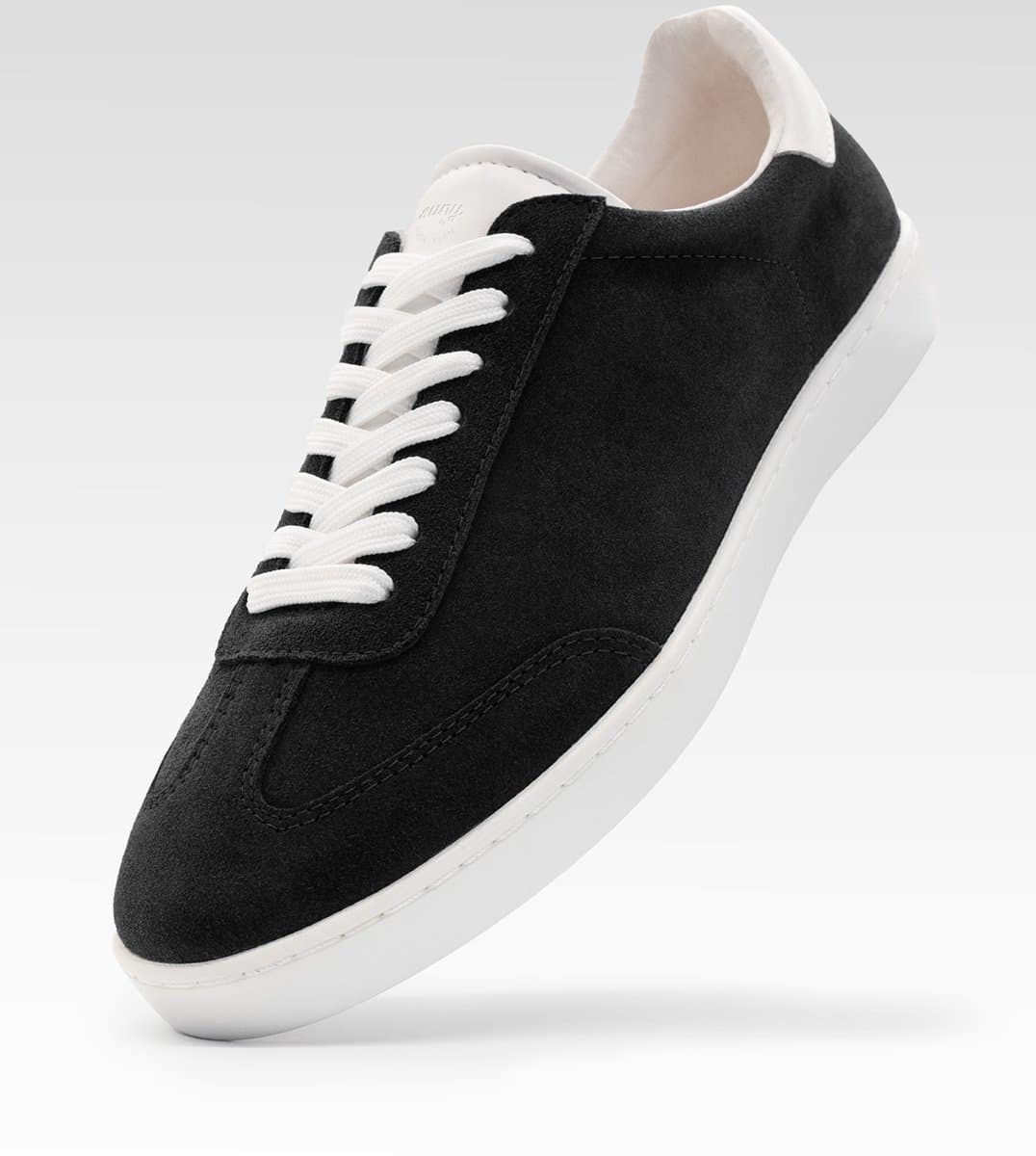 Danssneakers Anna Kern Suny 7415 voor Heren - Perfect voor Latin Dansstijlen, Salsa, Bachata - Volledige zool met draaipunten voor optimale draaibewegingen - Zacht Suede - SUNY - zwart - 38 2/3