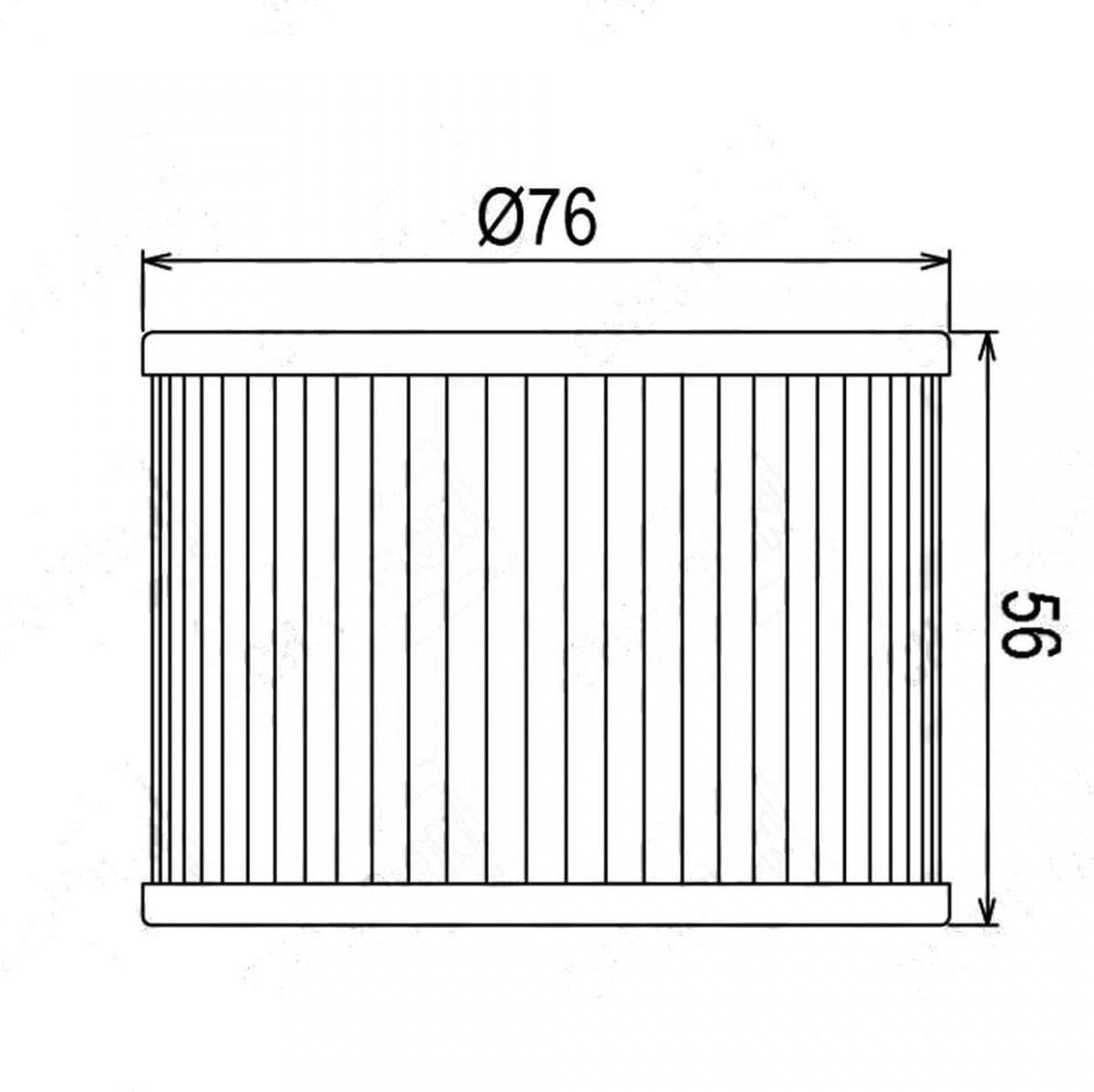Filtre à huile pour Moto Kawasaki 750 GPZ Unitrak 1983 à 1985 Neuf