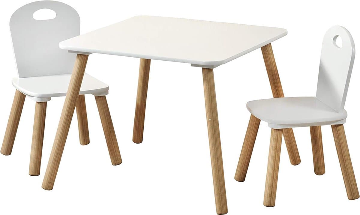 White-Label® Kinderbureau - Kindertafel voor Jongen en Meisje - Tekentafel - Verstelbaar - Hout