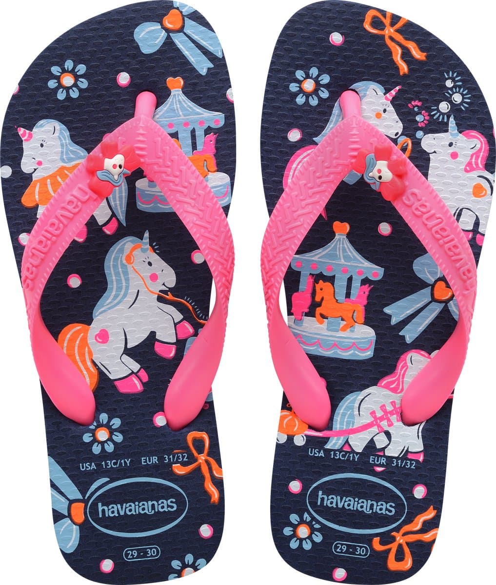 Havaianas HAV. KIDS FANTASY NAVY Blauw/Roze Meisjes Slippers - navy Blauw/Roze
