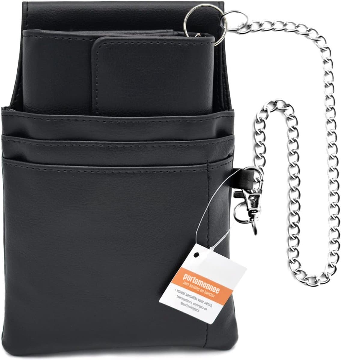 MMM® Horeca Portemonnee - Horeca Schort - Munthouder - Zwart - 14cm x 4cm x 21cm