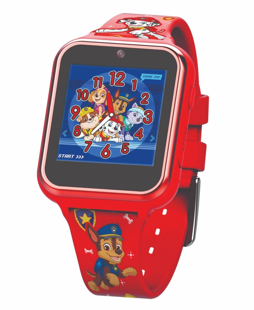 Accutime Paw Patrol Smartwatch Kinderen - Selfie Camera, Foto & Video - Rood