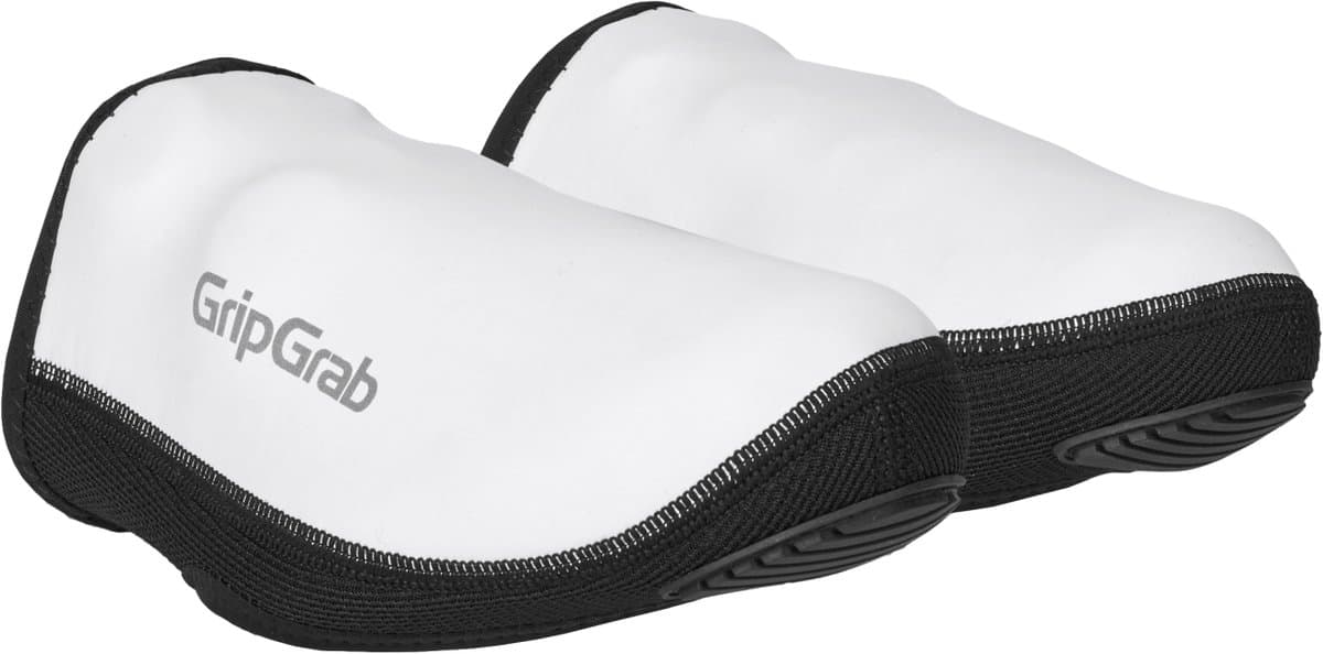 PACR Windproof Wielren Toe Covers Wit - Maat XL