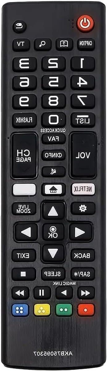 Universele afstandsbediening voor Smart TV - Afstandsbediening - Eenvoudig te gebruiken - Zwart - LG TV - Compatibel met alle LG TV modellen - Universele afstandsbediening - Zwart