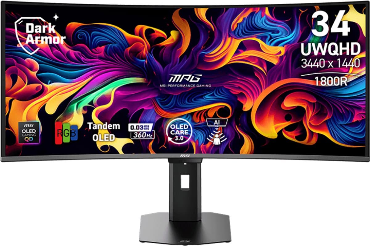 MSI MPG 341CQR X36 QD-OLED Curved