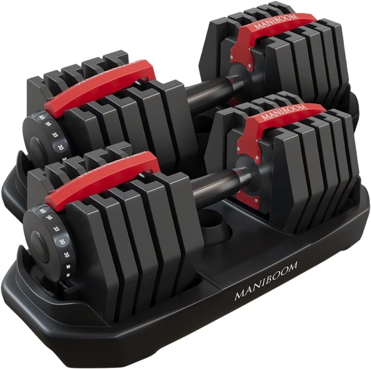 Verstelbare Halters Set 2-24 kg - Ruimtebesparende Dumbbell voor Krachttraining Thuis