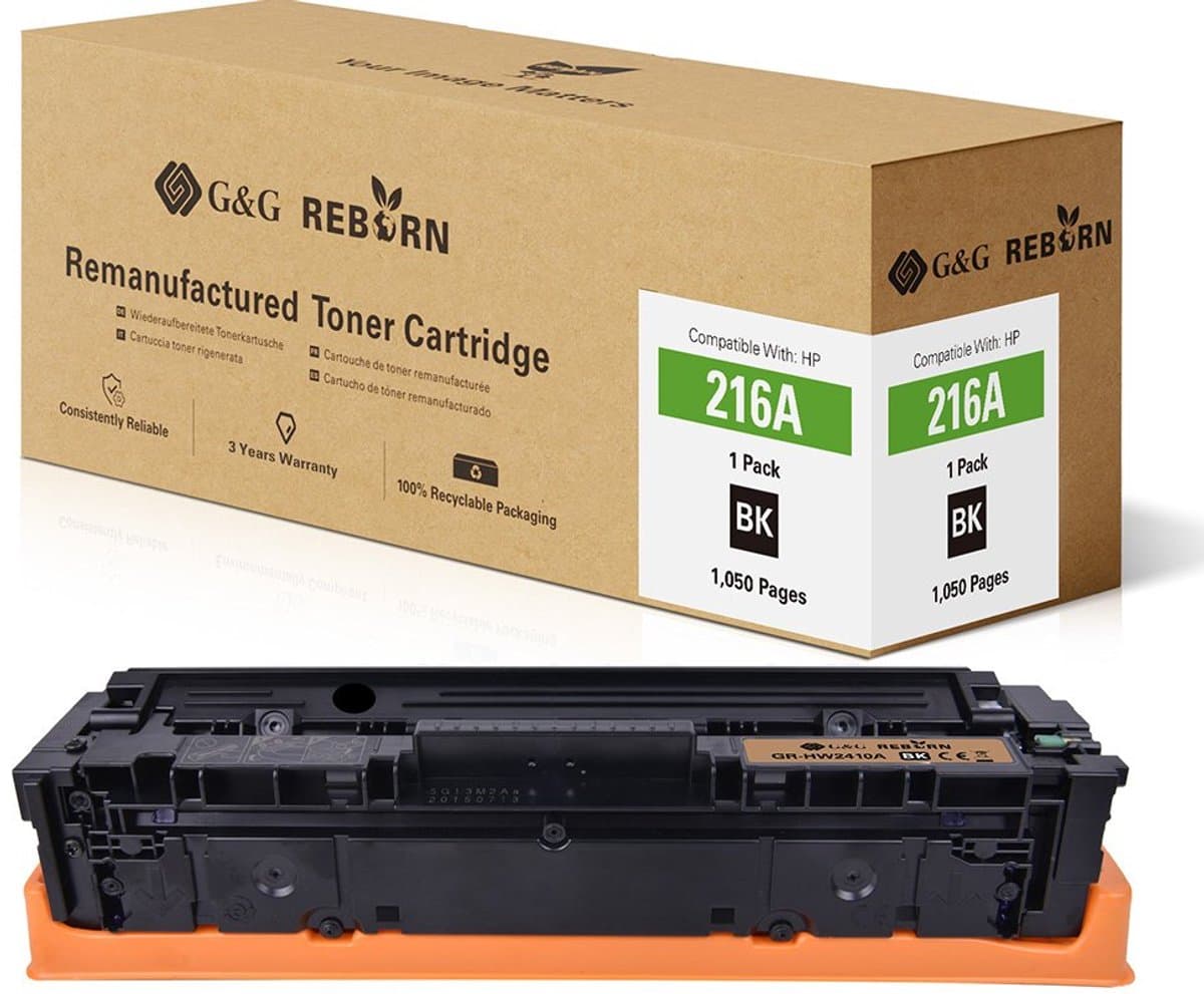 G&G Toner vervangt HP 216A Compatibel Zwart 1050 bladzijden Reborn remanufactured 21289