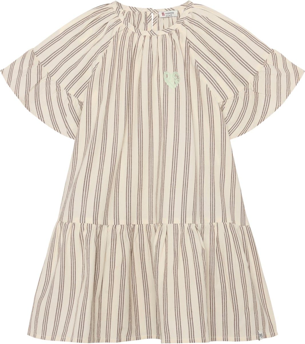 Noppies Jurk stripe - Bone White - Maat 116