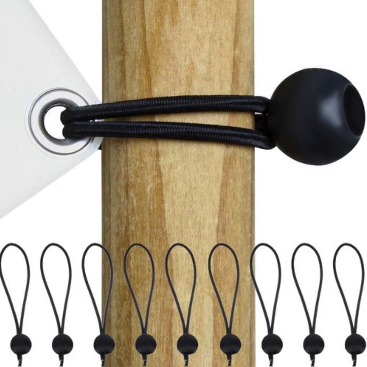 Gardlov Tentspanners met bal - spanelastiek voor zeildoek - 10 stuks 3016