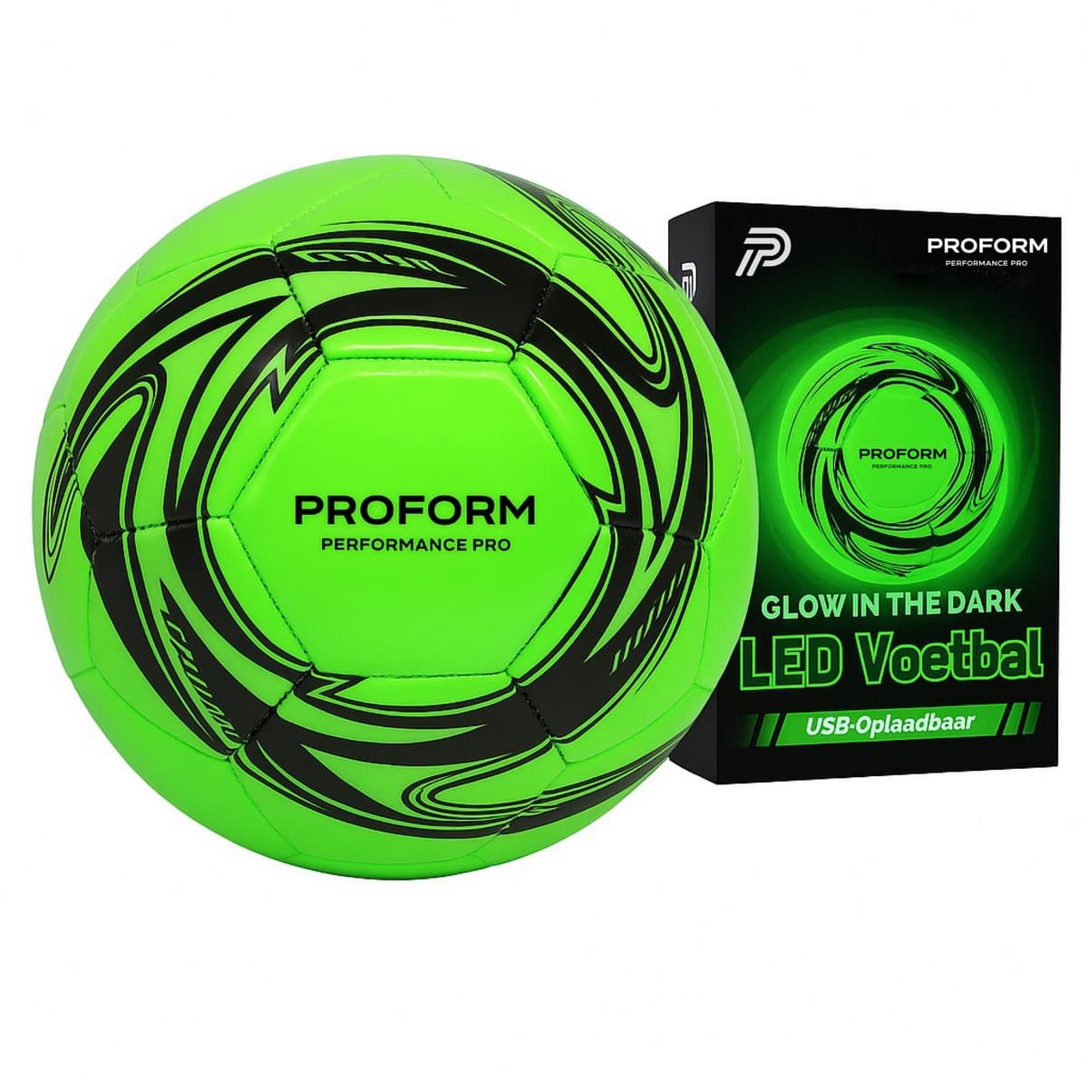 Lichtgevende Voetbal LED – Glow in the Dark Voetbal Maat 5 – USB-C Oplaadbaar – Inclusief Pomp – Cadeau voor Voetballer – Performance Pro