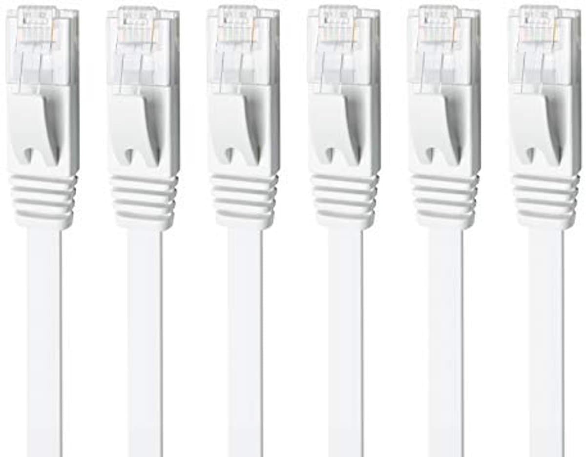 Flat Netwerkkabel 2m Cat6 - Hoge Snelheid Ethernet Kabel voor Router, Modem, PC, TV en PS5