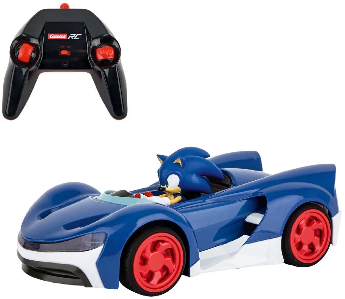 Carrera RC Team Sonic Hedgehog auto - 1:18 schaal, 27 cm, Multi