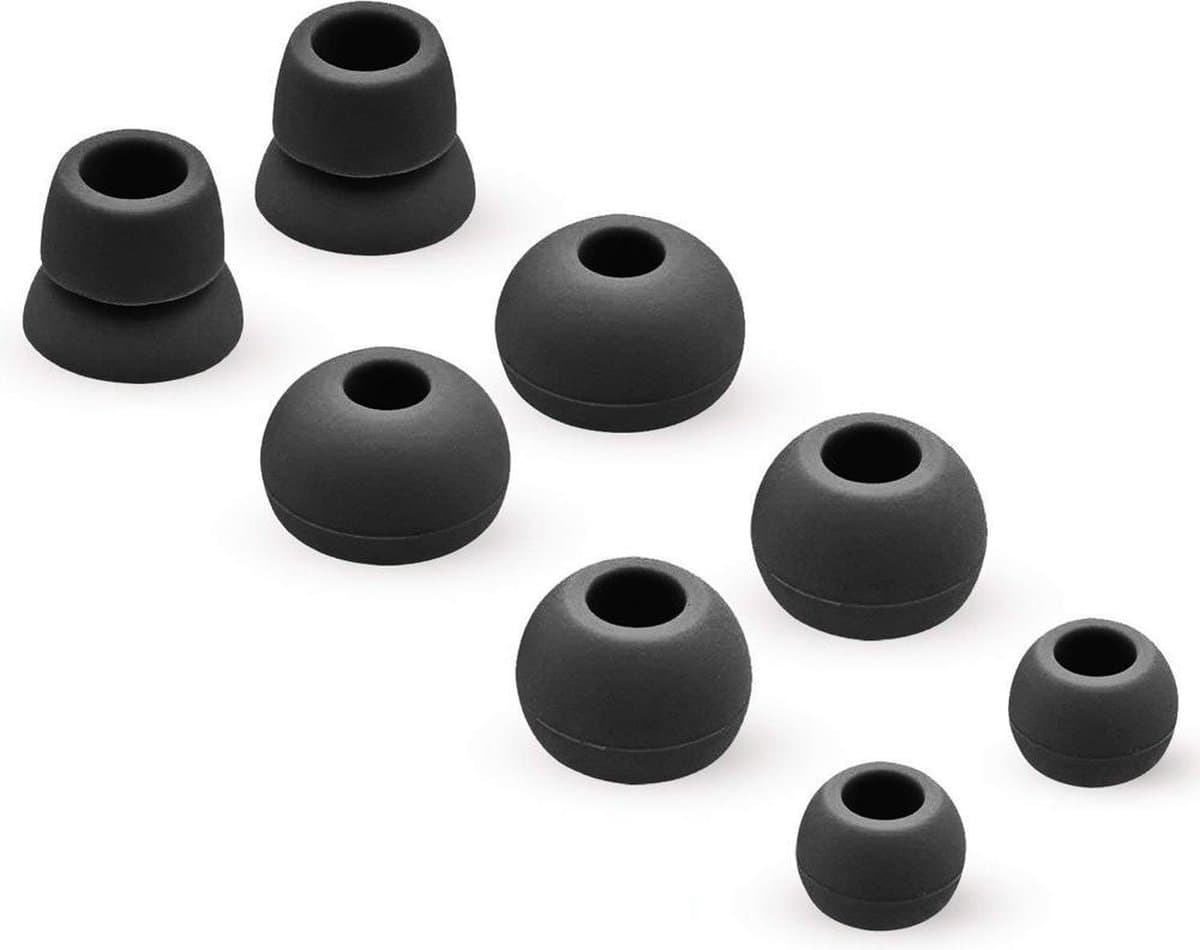 MMOBIEL Siliconen Oordopjes set voor Powerbeats 2 / 3 Wireless (ZWART) hoofdTelefoon 4 Paar