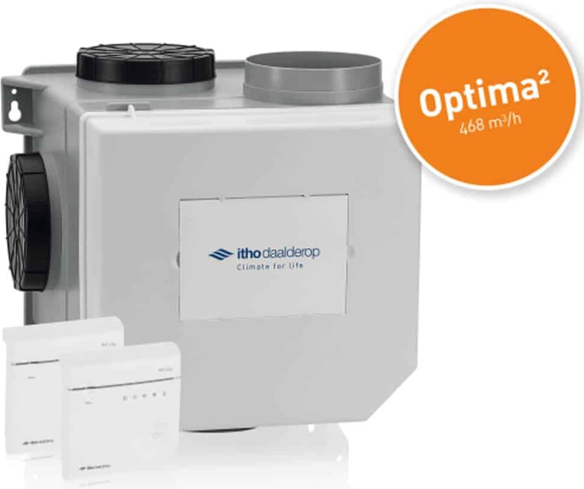 Itho Daalderop CVE-S HE optima2 ventilatorbox 468m3/h EU & perilex stekker - 03-00477