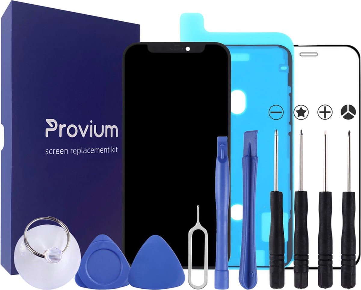 iPhone XS MAX Scherm - Incell LCD display voor Reparatie - A+ Kwaliteit - met gereedschap, screenprotector en plakstrip - Provium