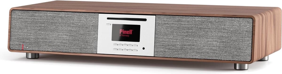 Pinell Supersound 901 - Internetradio - Spotify Connect - Bluetooth - CD Speler - Walnoot