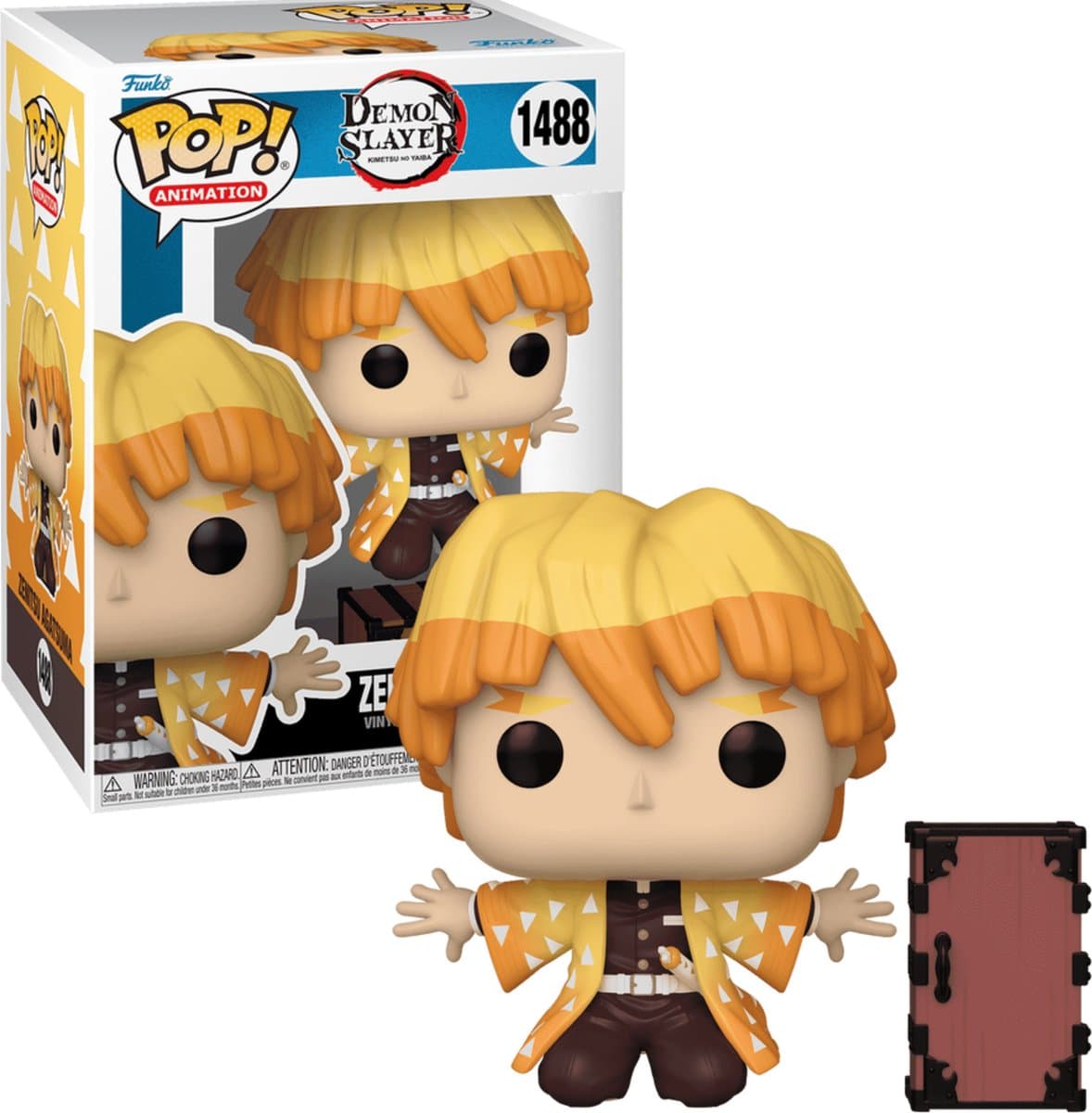 Funko POP! Zenitsu Protecting Nezuko's Box 1488 Demon Slayer Exclusive
