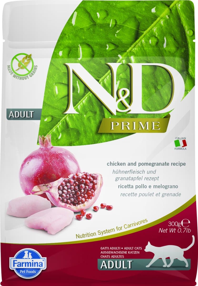Farmina N&D Kat Prime Kip & Granaatappel Adult 300 gram