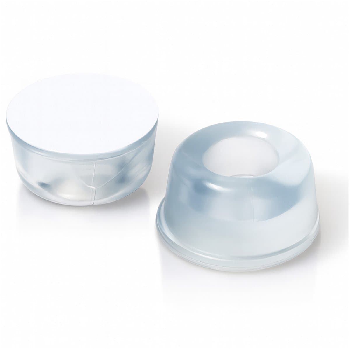FSW-Products – 2x Zelfklevende Siliconen Stootdoppen – Ø20mm x 10mm dik – Transparante Schokdempers, Deurbuffers & Meubelbeschermers – Anti-Kras, Geluidsdempend & Schokabsorberend – Voor Deuren, WC, Ladekasten, Glazen Tafels & Vloeren