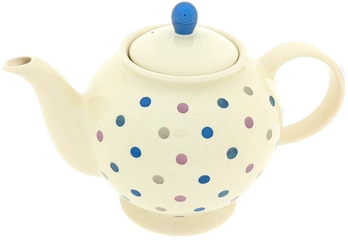 Theepot “Luma” – 1000 ml – Handgemaakt & Handgeschilderd – Keramische theepot met deksel – Uniek design