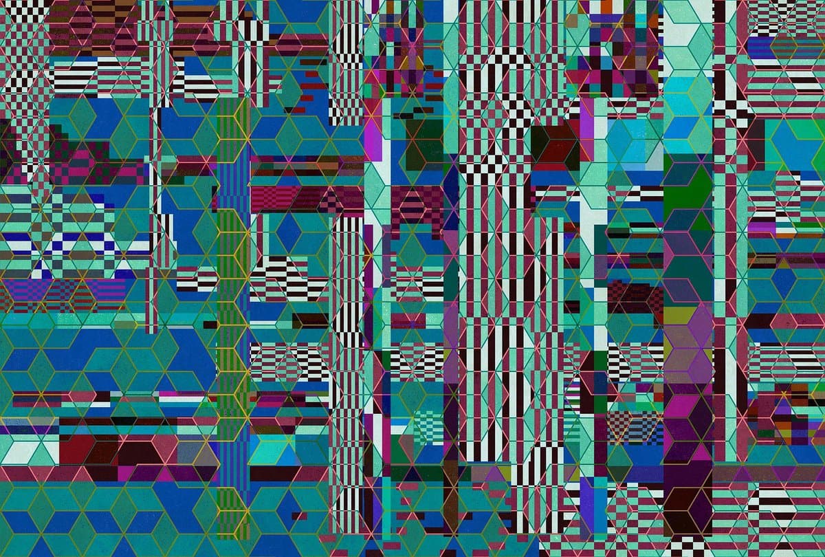Fotobehang mirage3 DD122260 Livingwalls Walls by Patel 3 Turkoois Blauw Vlies 270 x 400 cm (4 delen) Goedkoop fotobehang