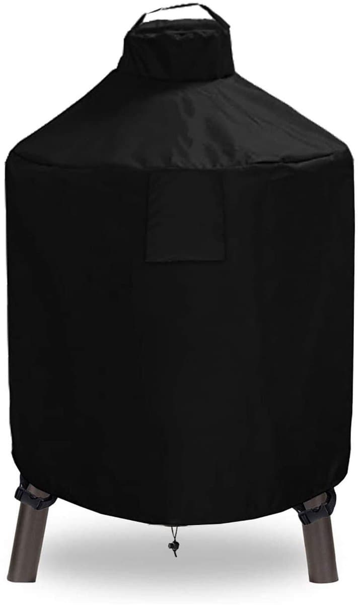 Somstyle BBQ Hoes Geschikt voor Kamado & Big Green Egg - 18 t/m 21 Inch - Barbecue Beschermhoes Waterdicht - Zwart