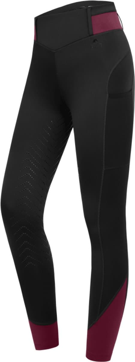 Waldhausen Noemi Riding Legging black/velvet red size 176