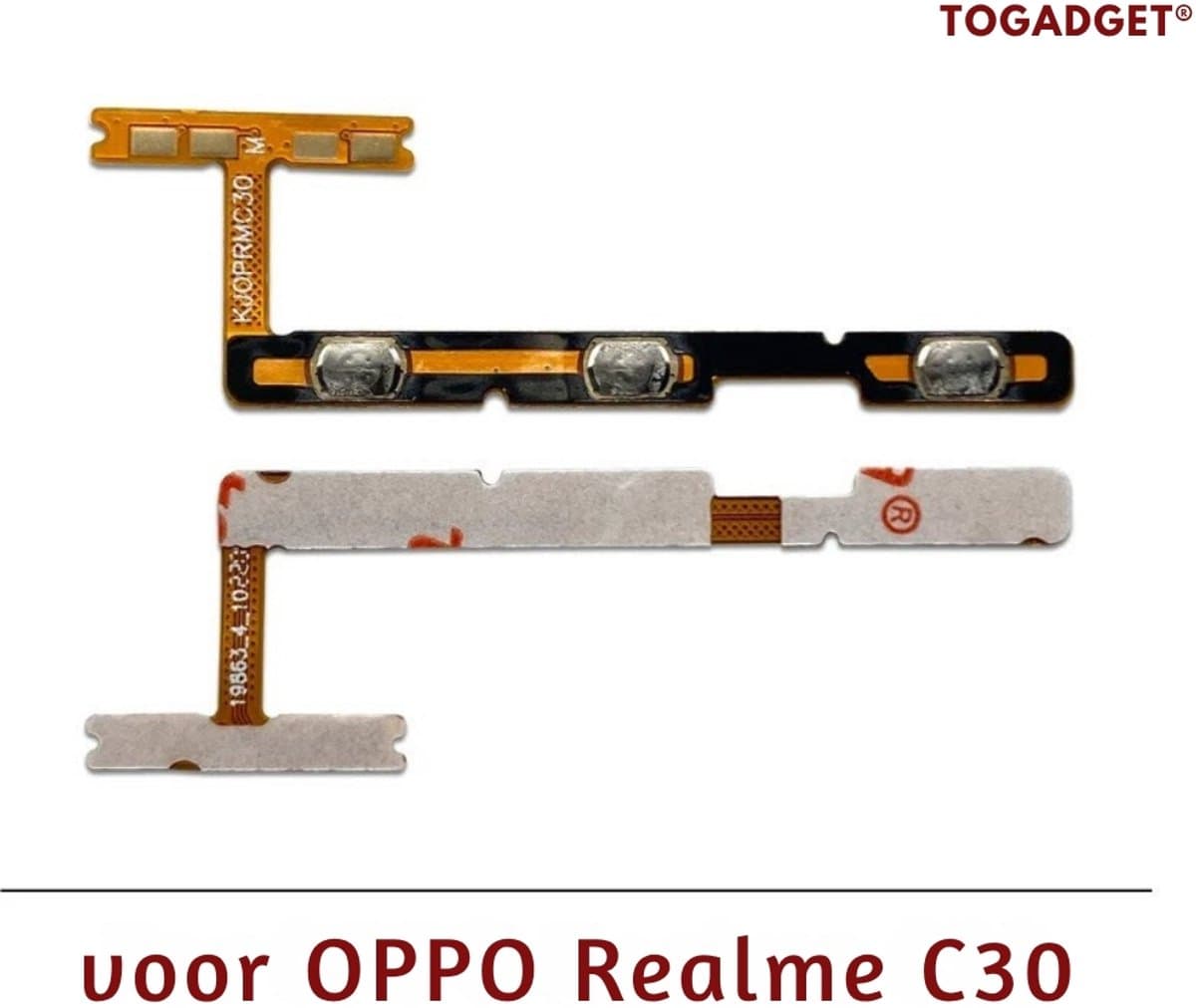 Volume- en Power Flex Kabel voor Oppo Realme C30 – Vervangingsonderdeel