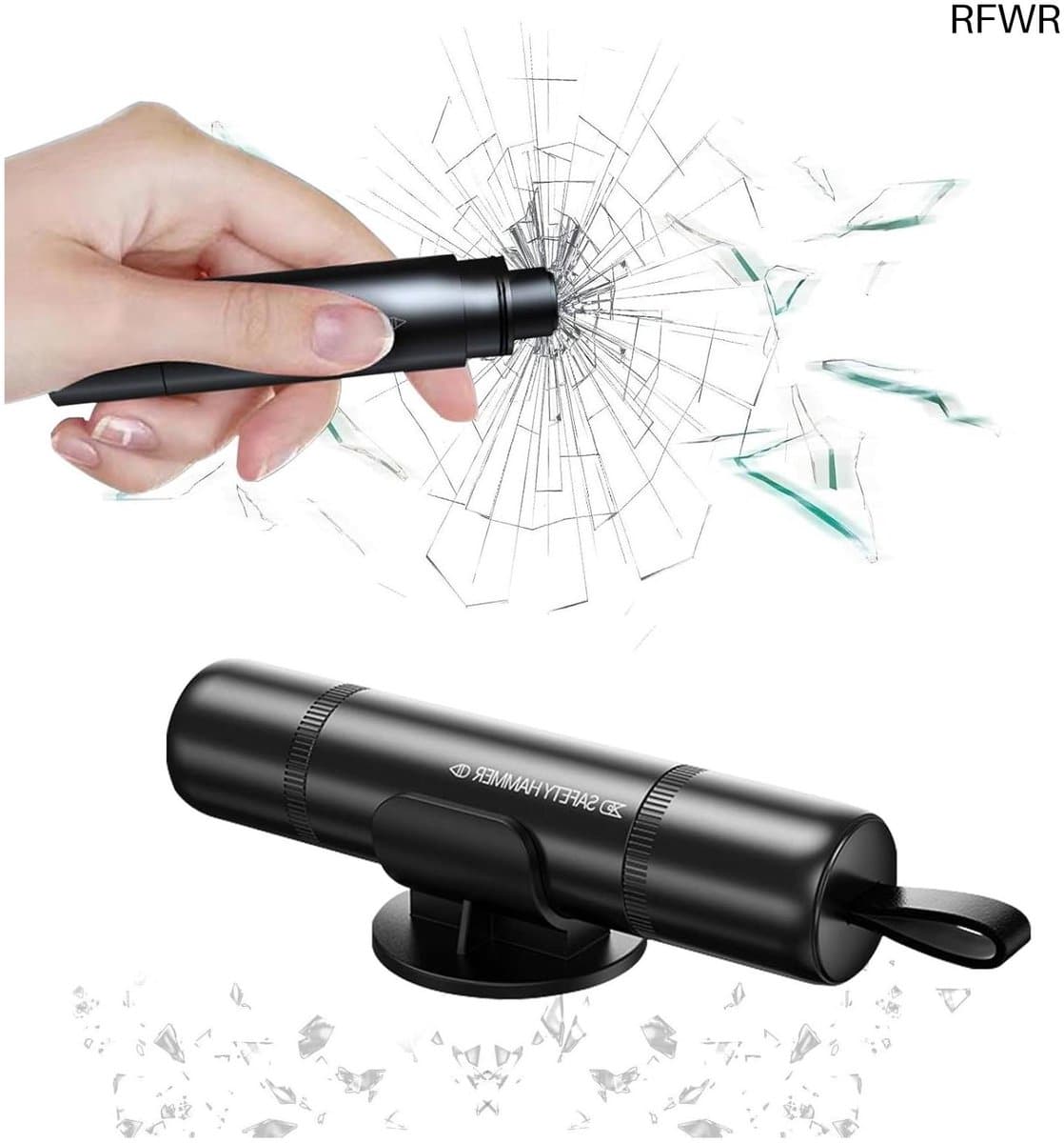 RFWR® Multifunctionele Noodhamer met Gordelsnijder en Glasbreker voor Auto - Veiligheidsinstrument