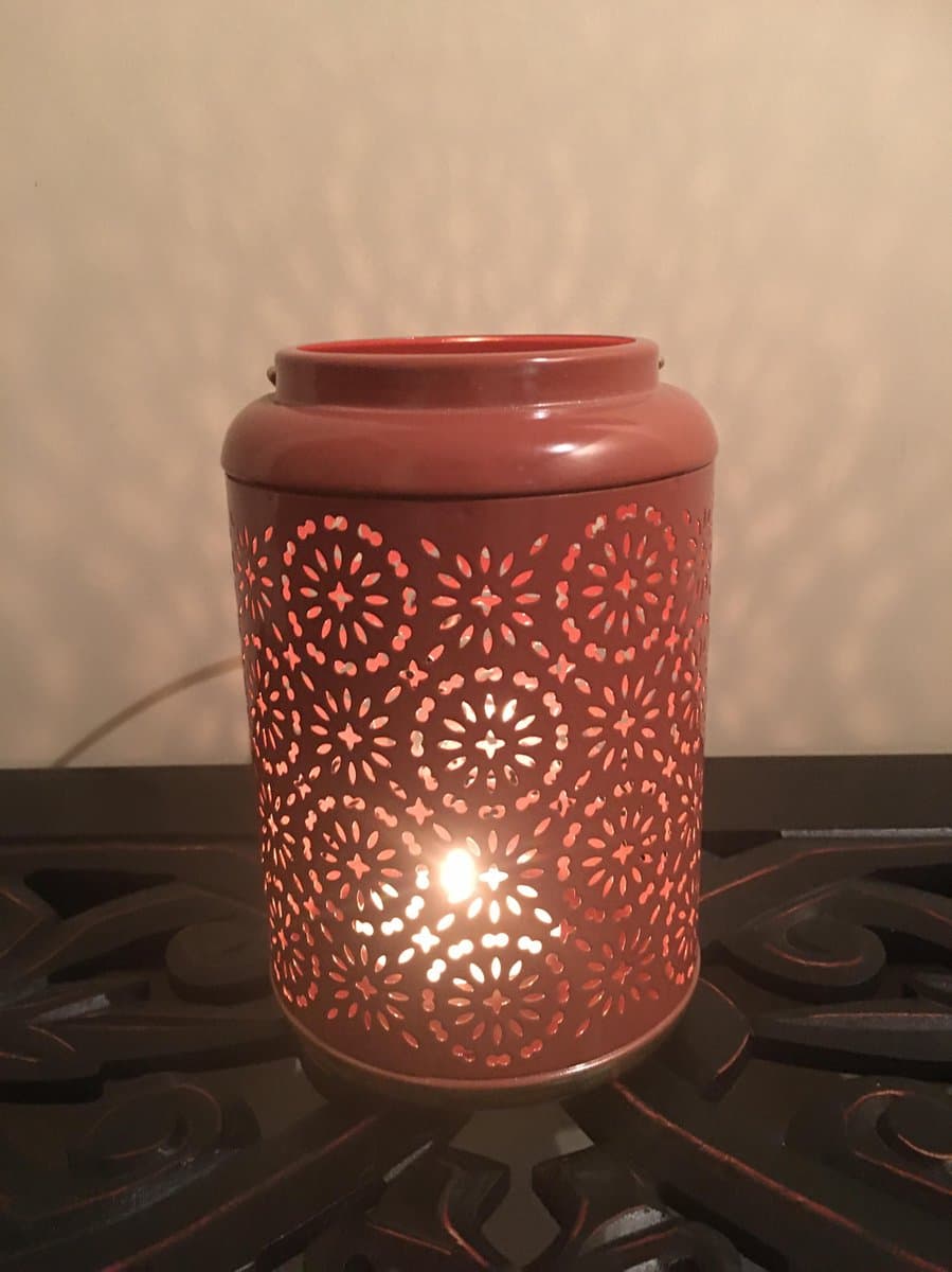 Windlicht - Lantaarn - Zwart Metaal - Hoogte 19 cm - Zwart