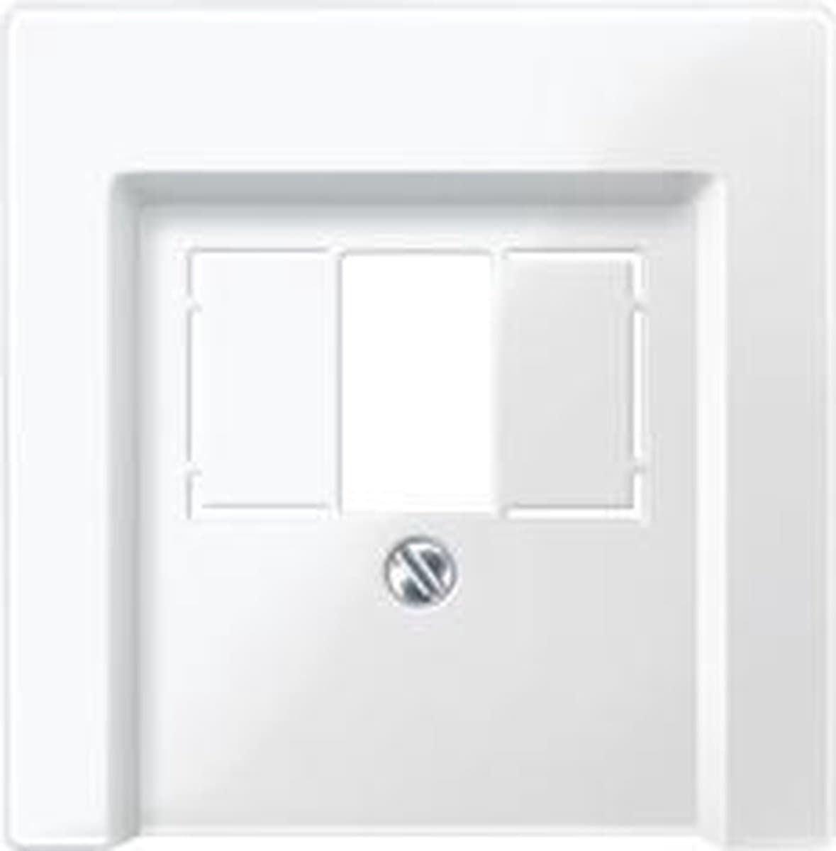 Schneider Electric Merten System M Centraalplaat voor TAE Telefoonaansluiting - Actief Wit